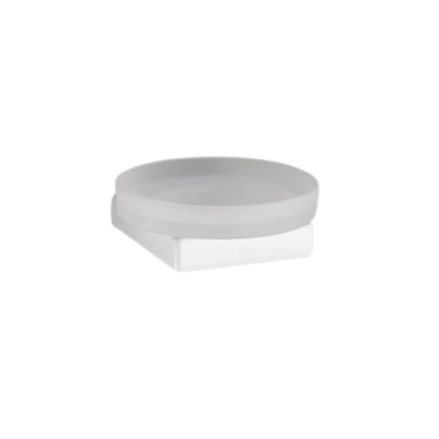 Flat Sabunluk Cam/Beyaz Renk 37X109X107 Mm