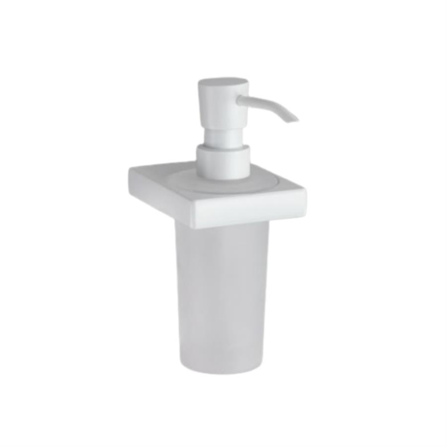 Flat Sıvı Sabunluk Cam/Beyaz Renk 175X94X78 Mm