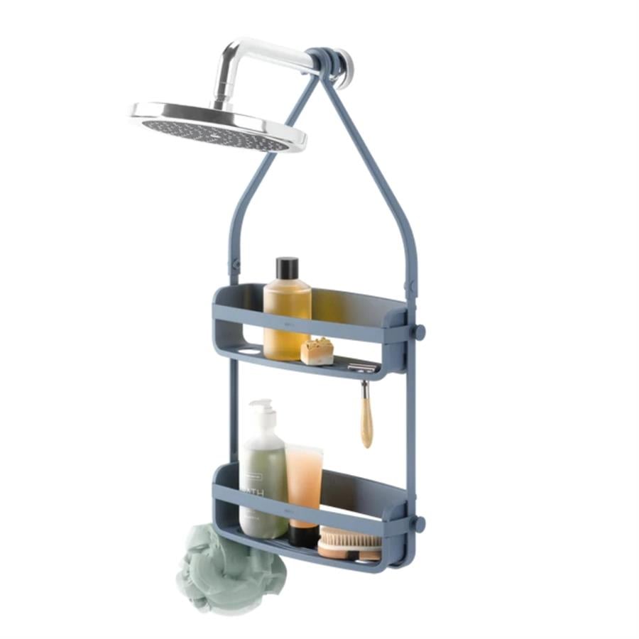 Flex Duş Rafı Gri Mavi 66x33x9.9 cm