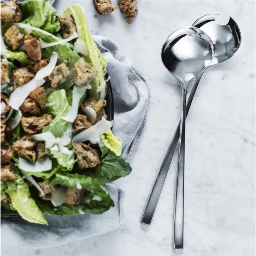Fuga 2Li Salata Kaşık Takımı 25 Cm - 18/8 Paslanmaz Çelik
