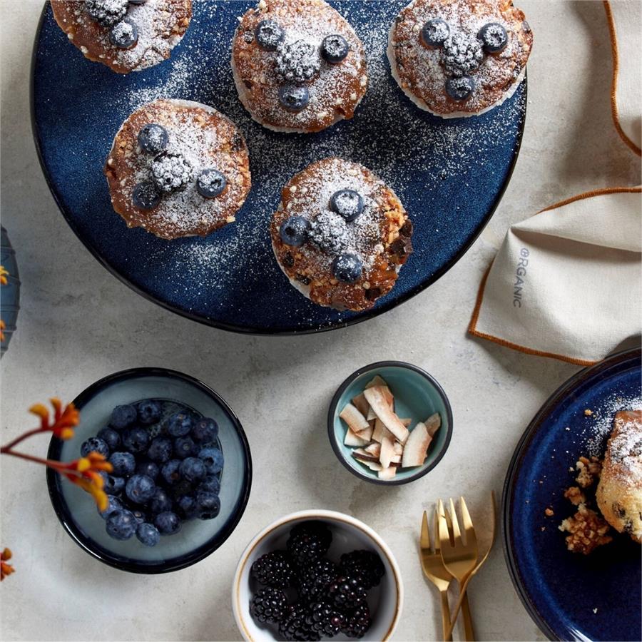 Gastro Tabak Siyah/Koyu Mavi Çap:21 Cm