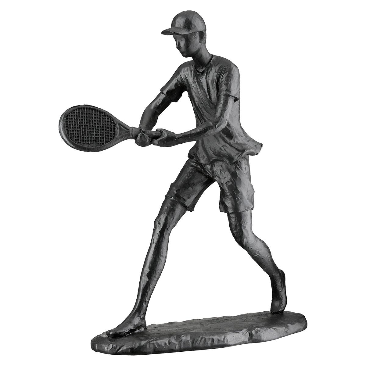 Gılde 2Li Dekoratif Tenis Poli Siyah Küçük Boy L.6 cm W.14 cm H.20 cm - 2 Adet