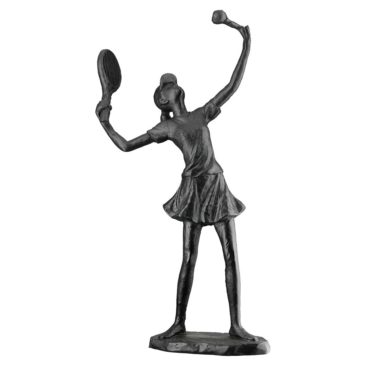 Gılde 2Li Dekoratif Tenis Poli Siyah Küçük Boy L.6 cm W.14 cm H.20 cm - 2 Adet
