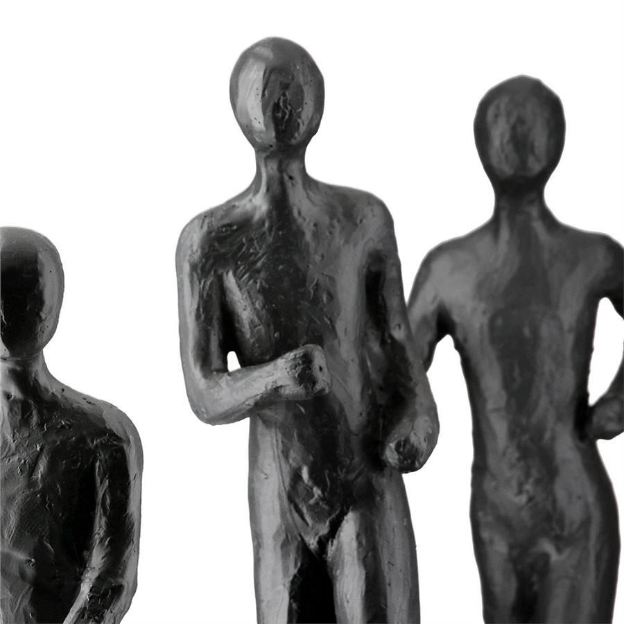 Gılde 3lü Heykel Poli Siyah L.6 cm G.29 cm Y.23 cm