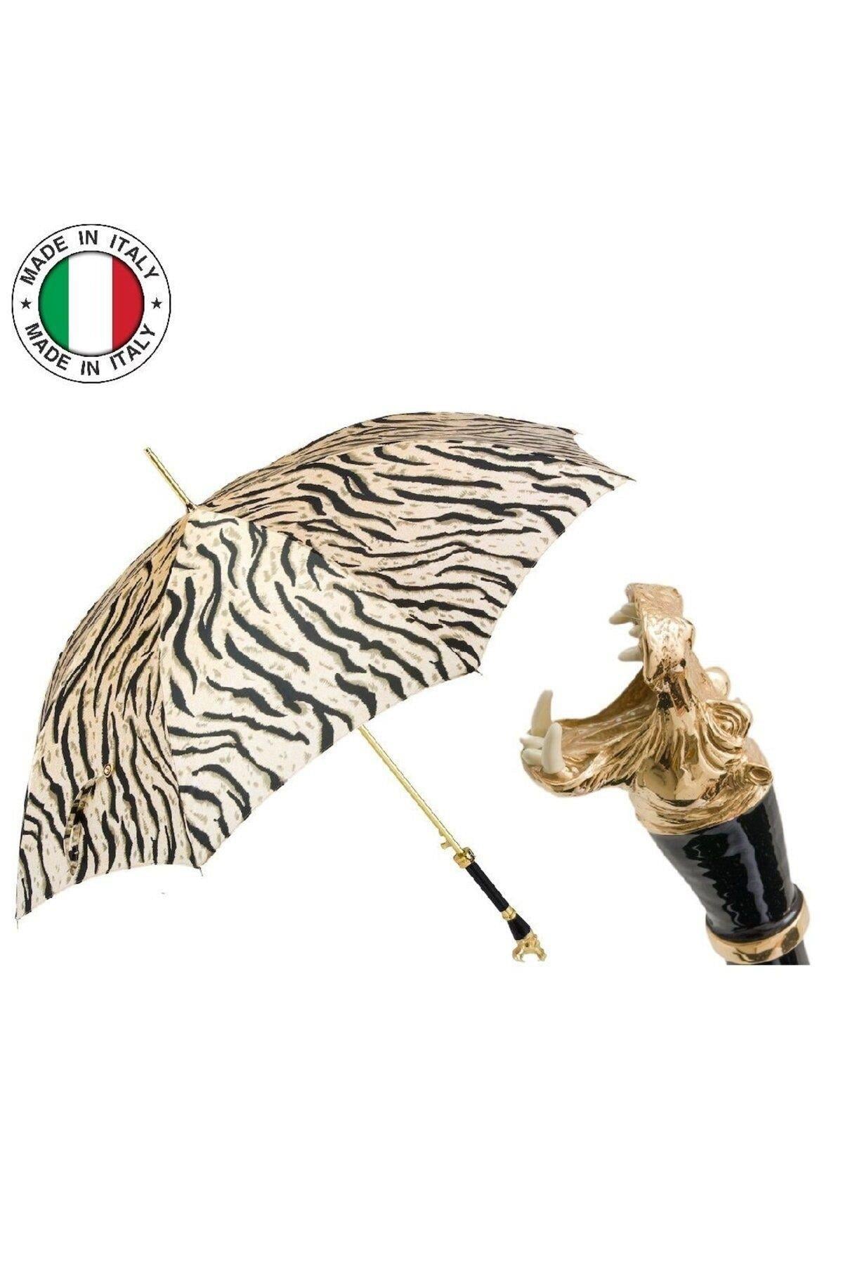 Safari Su Aygırı Figürlü Unisex Otomatik Şemsiye 93 cm