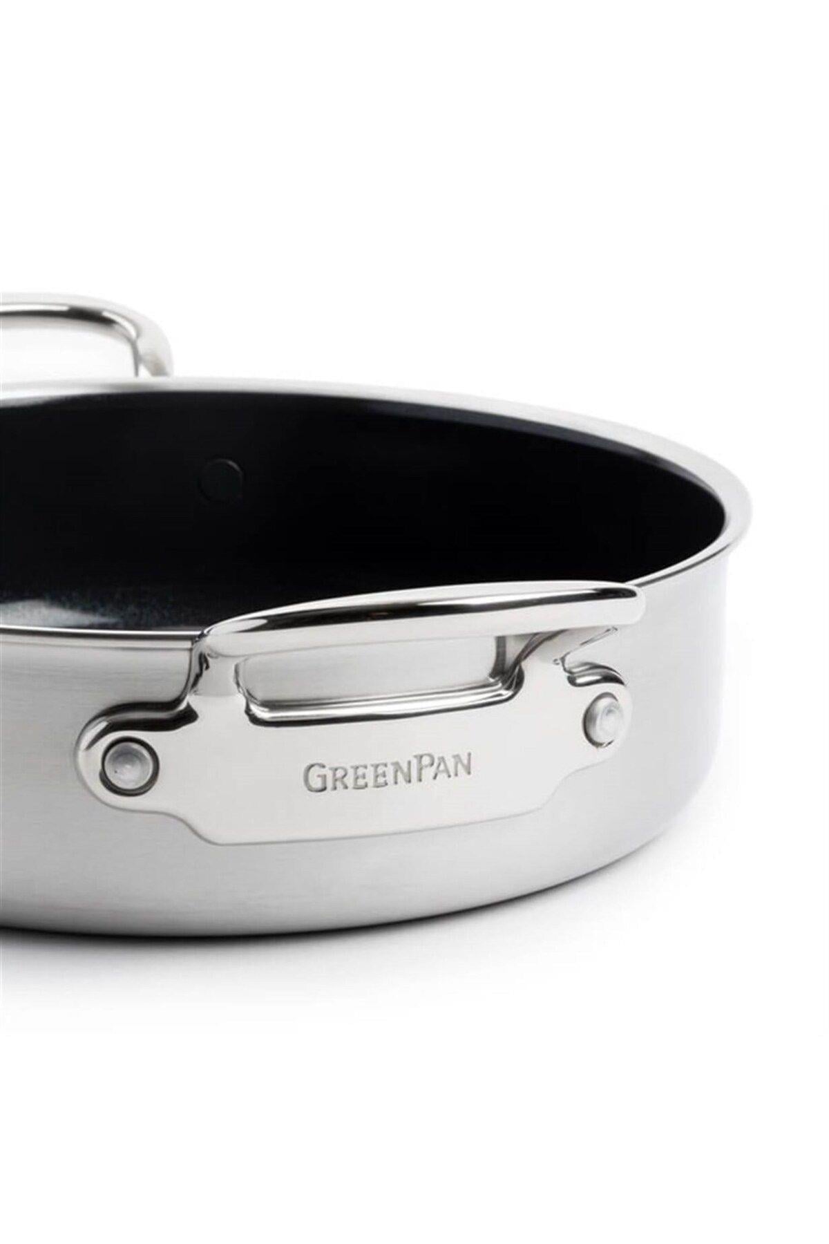 Greenpan Thermolon Yüzeyli Çelik Tencere Premıere 26 Cm Basık Tencere 3,8 Lt
