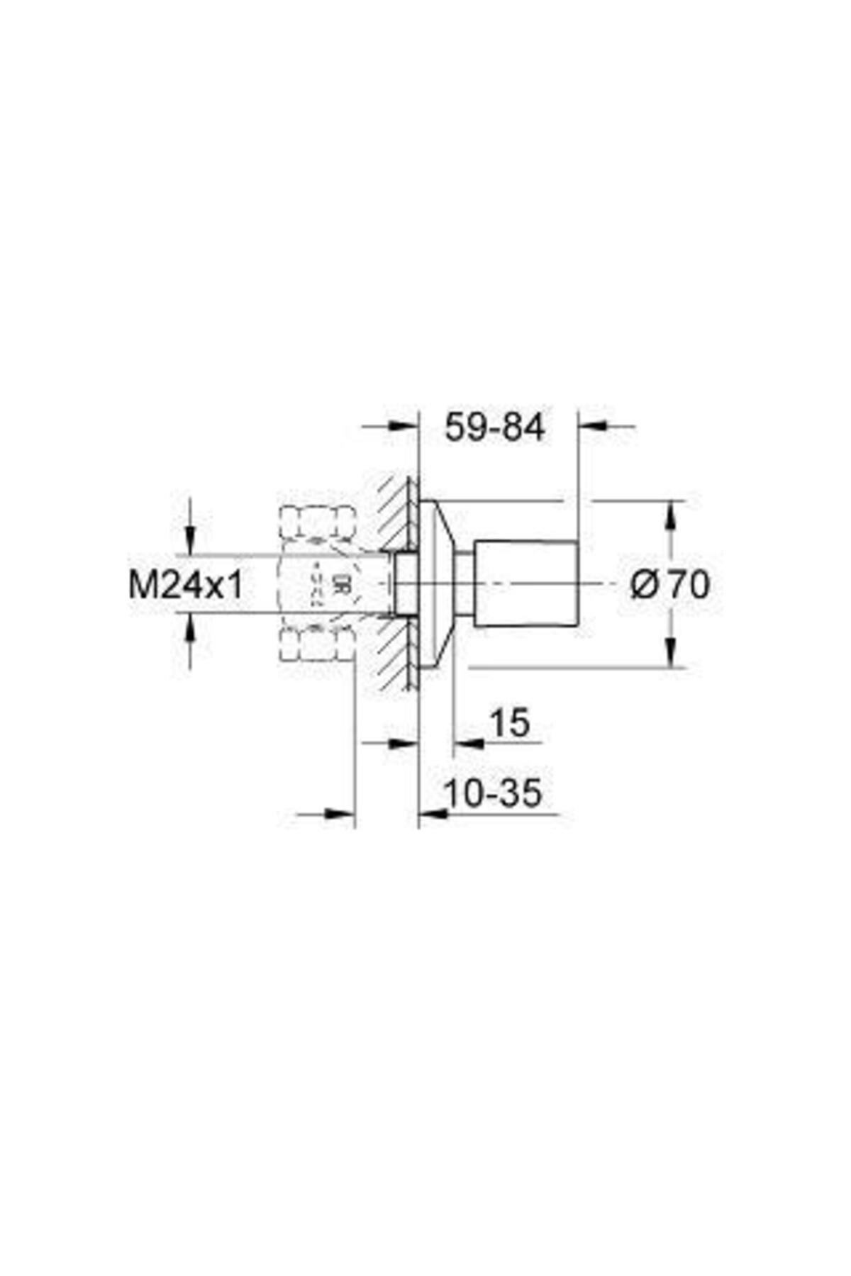 Grohe Bau Cosmopolitan Ankastre Stop Valf