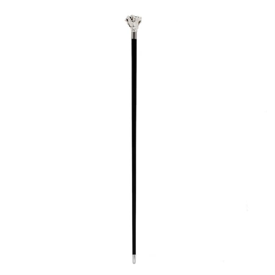 Gül Baston Figürlü Siyah Baston 92 Cm 