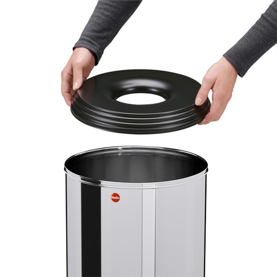 Hailo  45 Lt Paslanmaz Çelik Çöp Kovası