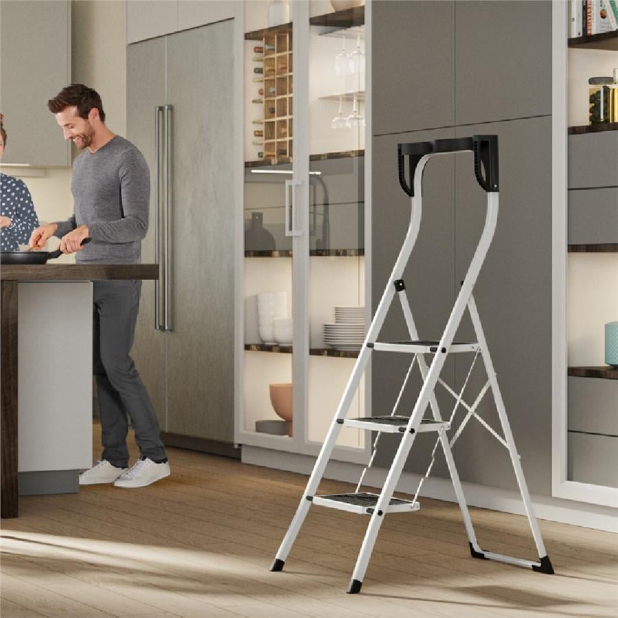 Hailo K75 Comfortlıne 3 Basamaklı Merdiven Beyaz Renk