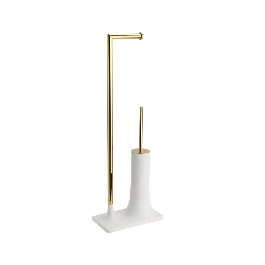 Hareketli Wc Set Beyaz/Gold Renk 718X141X246 Mm