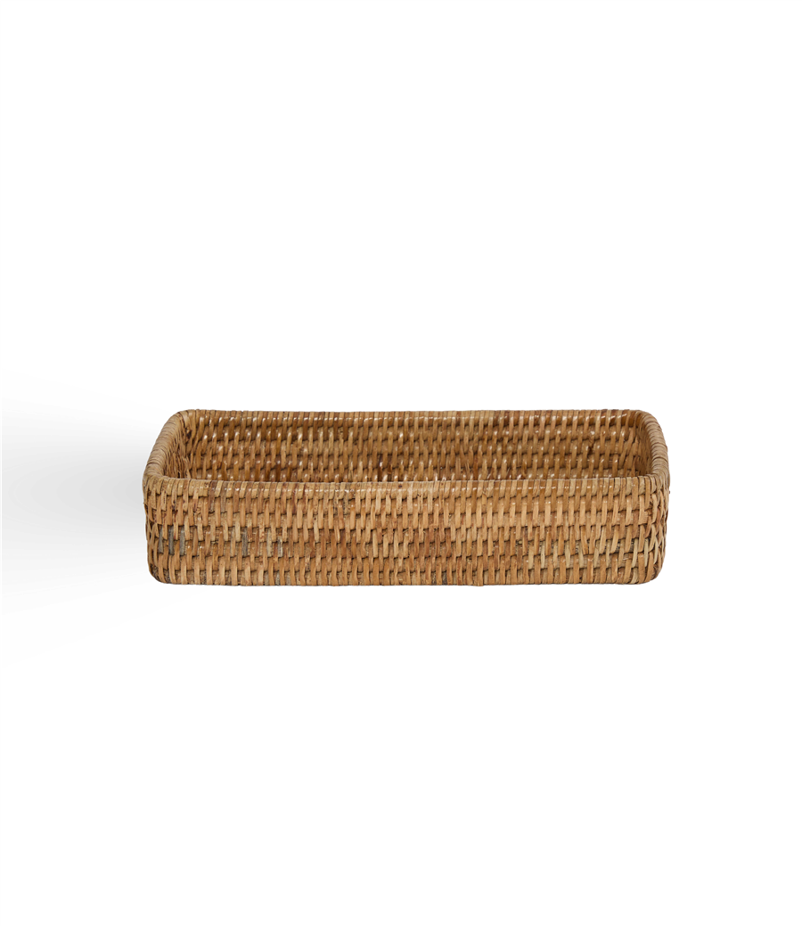 Hasır Banyo Tepsisi Naturel 25x12x5 cm