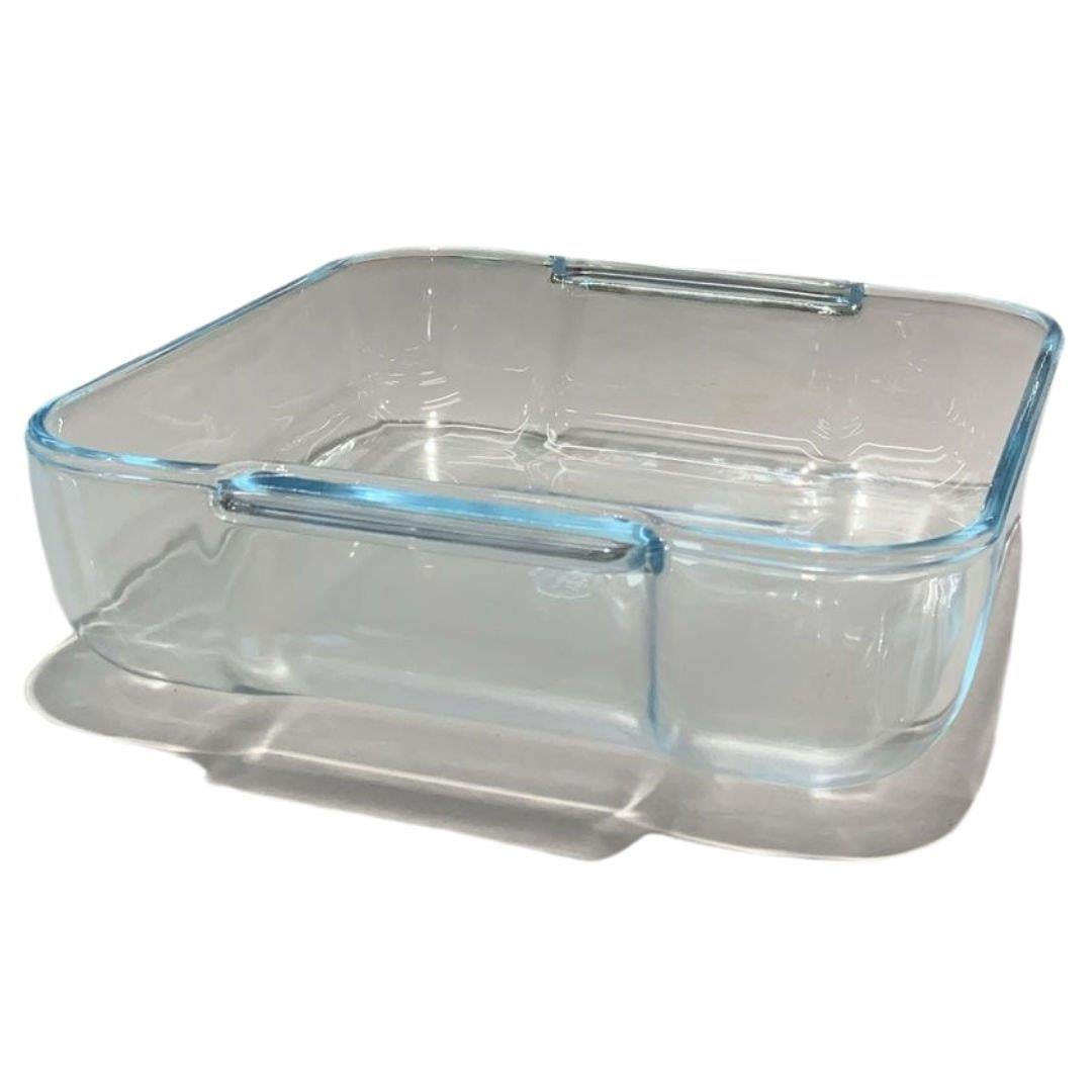 Hasır Pyrex Kare Tabak Gri 25x25x8 cm