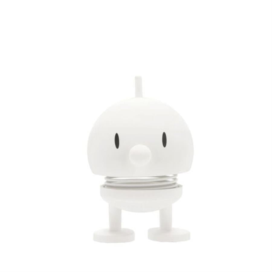 Hoptimist Bumble Sallanan Figür, Dekorasyon Small White 7,6 X 5,8 Cm (Gülümse) 