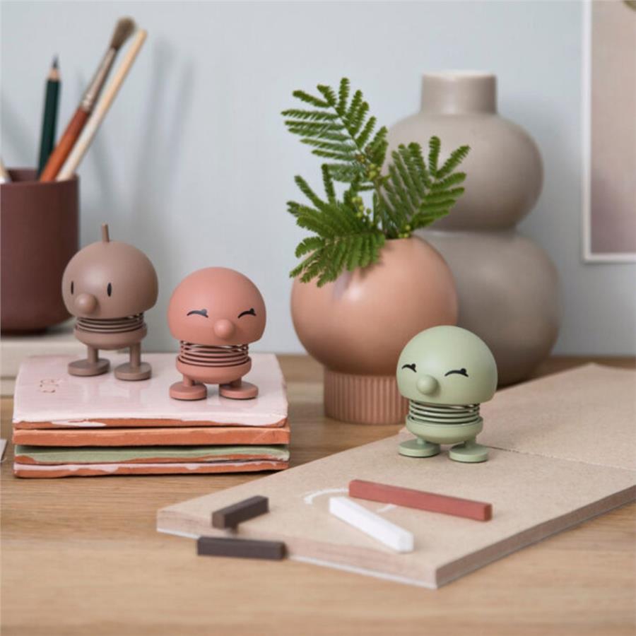 Hoptimist Soft Bimble Sallanan Figür, Dekorasyon Small Olive 6,6 X 5,8 Cm (Gülümse) 