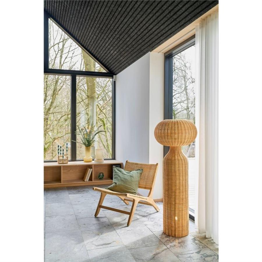 Hvils Vazo Şeffaf Cam 29 Cm - Çap:21 Cm