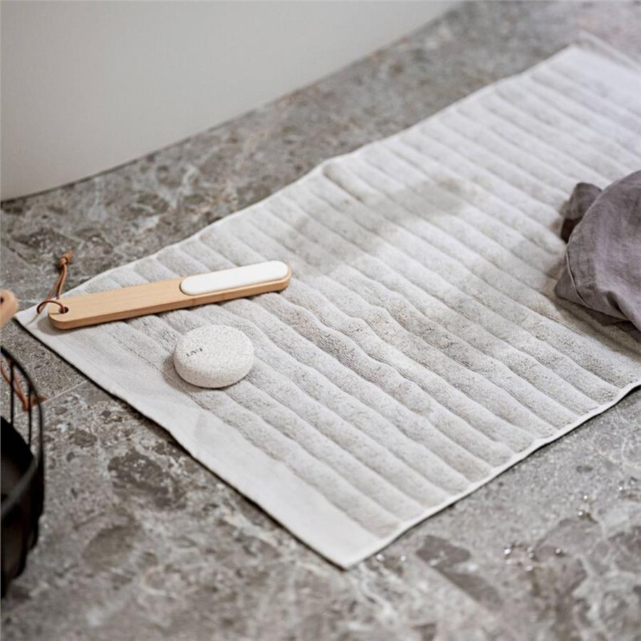 Inu Banyo Paspası Beyaz %100 Pamuk 50x80 cm
