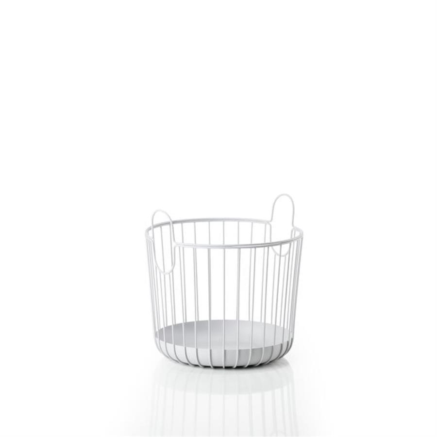 Inu Masa Üstü Tel Sepet Soft Gri 30x30,5 cm