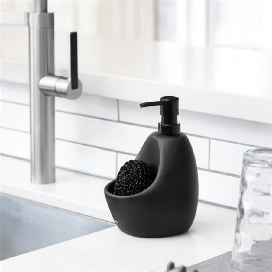 Joey Sıvı Sabunluk Ve Süngerlik Siyah 750 ml