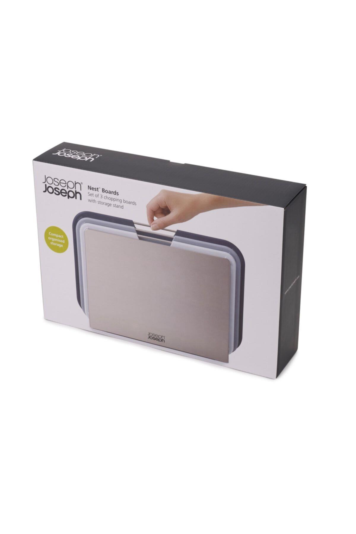 Joseph & Joseph 60146 Nest 3Lü Kesme Tahta Seti-Gri