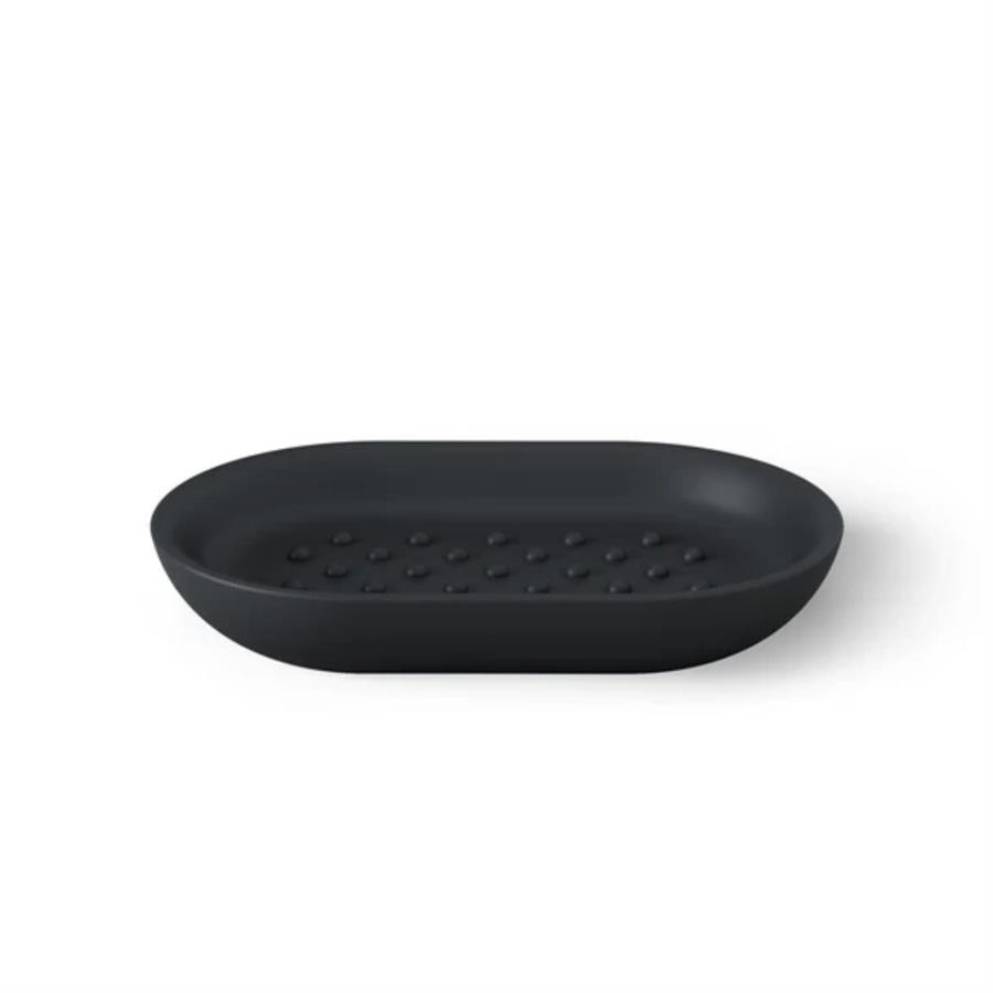 Junip Oval Sabunluk Siyah Renk 14x8 cm