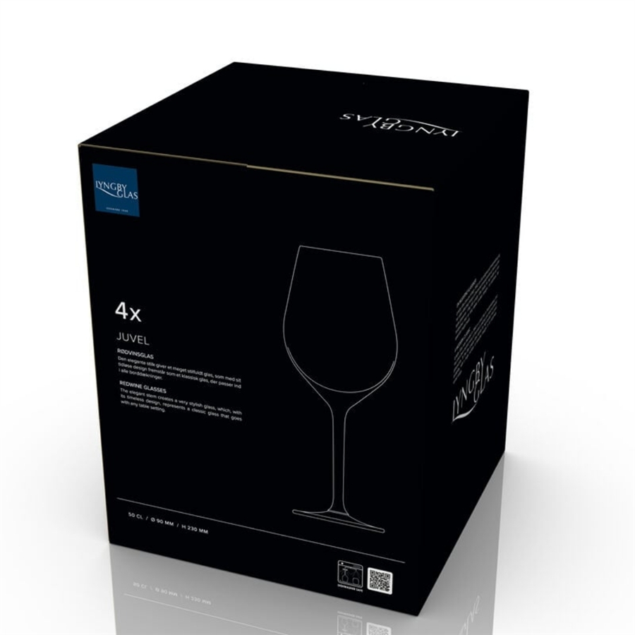 Juvel Kırmızı Şarap Kadehleri (4 adet) 50 cl - Çap 6,2 cm