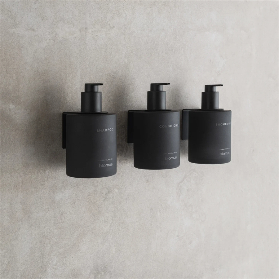 KIREI 3Lü Cam Şişe Seti Yapışkanlı Duman Rengi 350 ml