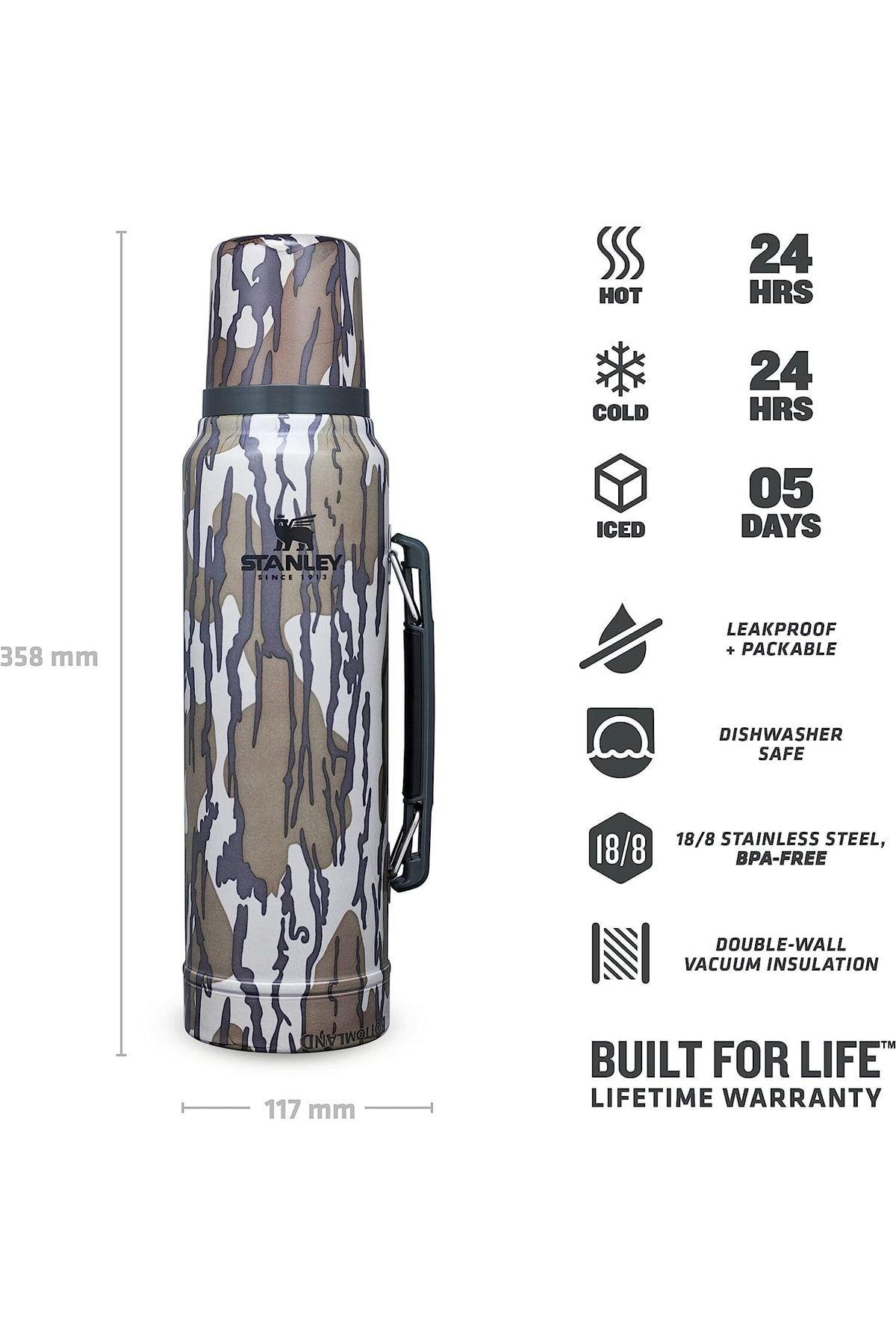Stanley Klasik Vakumlu Paslanmaz Çelik Termos 1 LT  - Mossy Oak