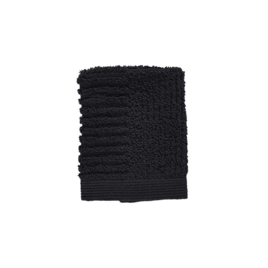 Klasik Yüz Havlusu Siyah %100 Pamuk 30x30 cm