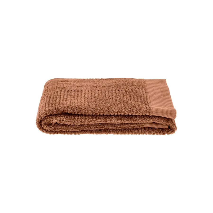 Klasik Yüz Havlusu Terracotta %100 Pamuk 30x30 cm