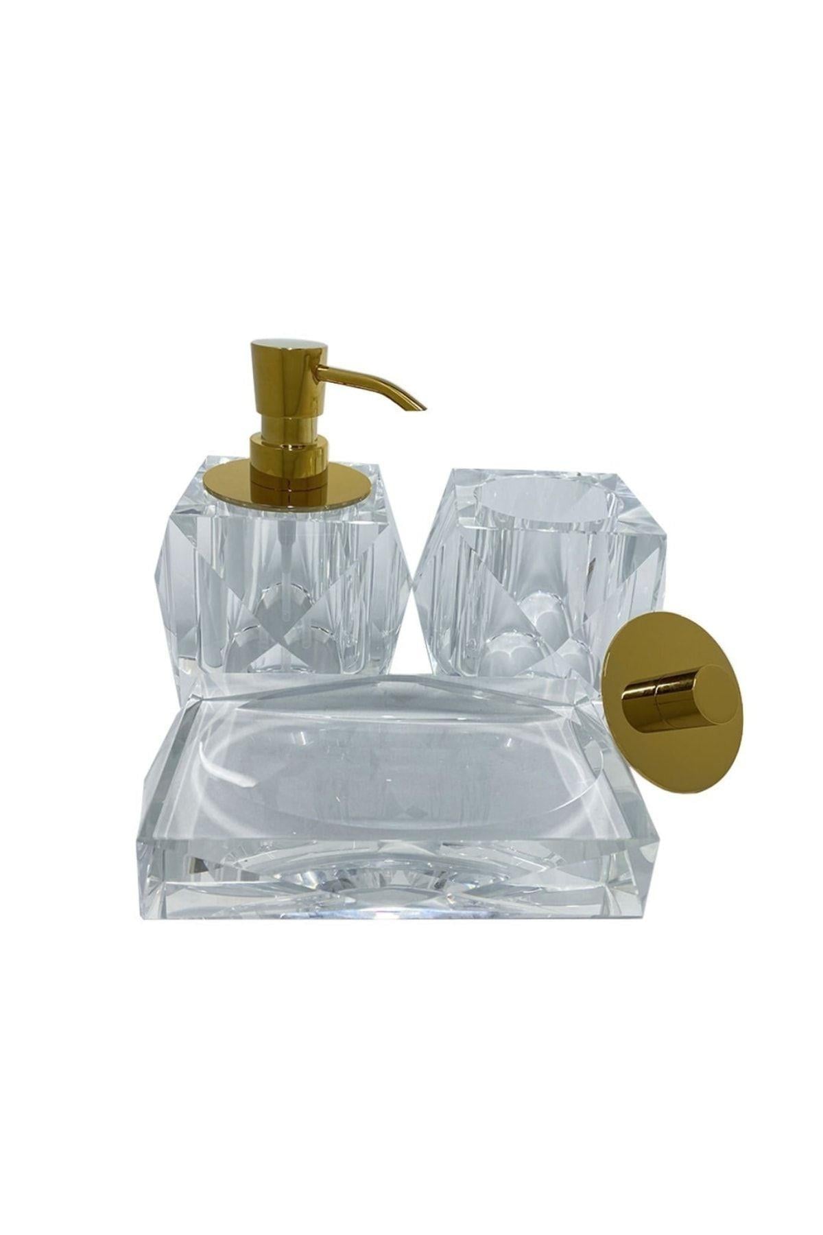 Cyrstal Bath Accessory Tooth Mug Transparent 90x114x114 mm