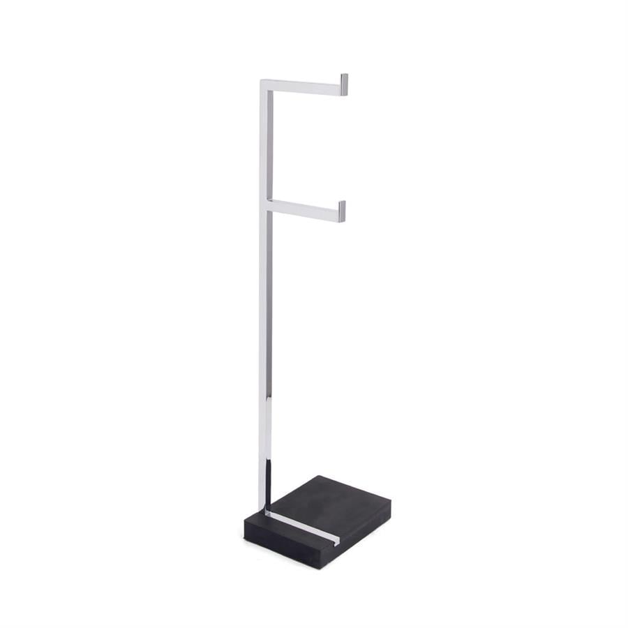 Banyo Hareketli Yedek Kağıtlık Krom|Siyah 729x198x149 mm