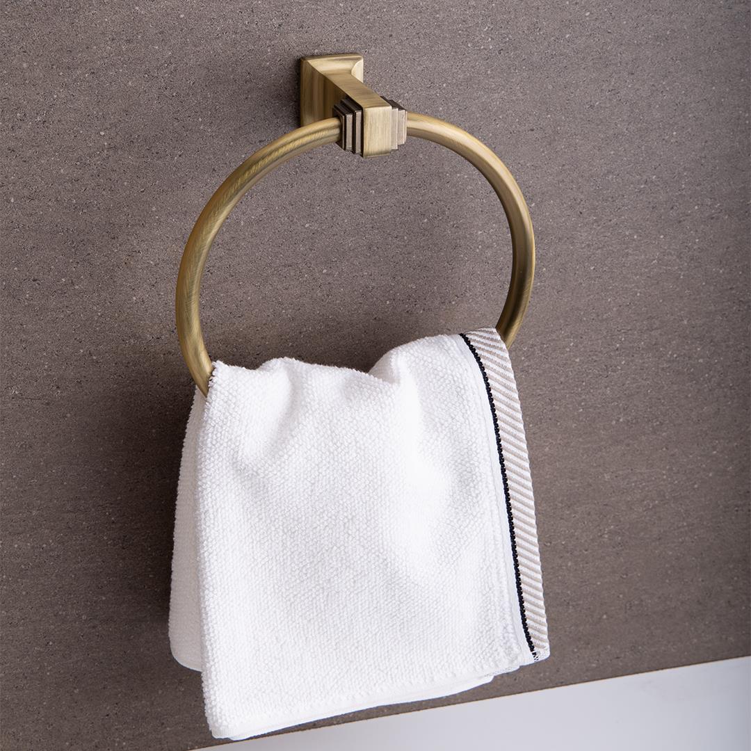 Kubıc Duvara Monte Halka Havluluk Antik 19 cm
