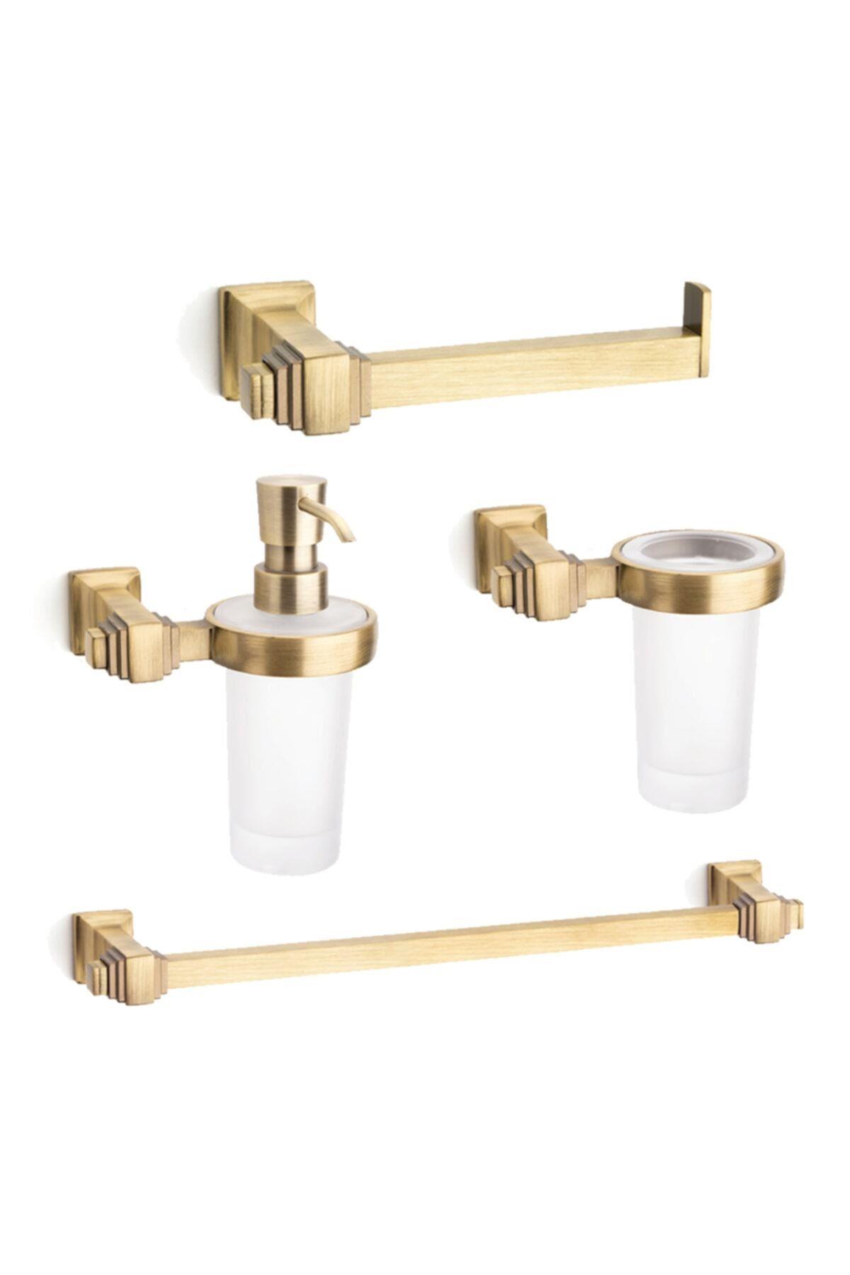 Kubıc Duvara Monte İkili Tuvalet Kağıtlığı Antik 44x76x268 mm