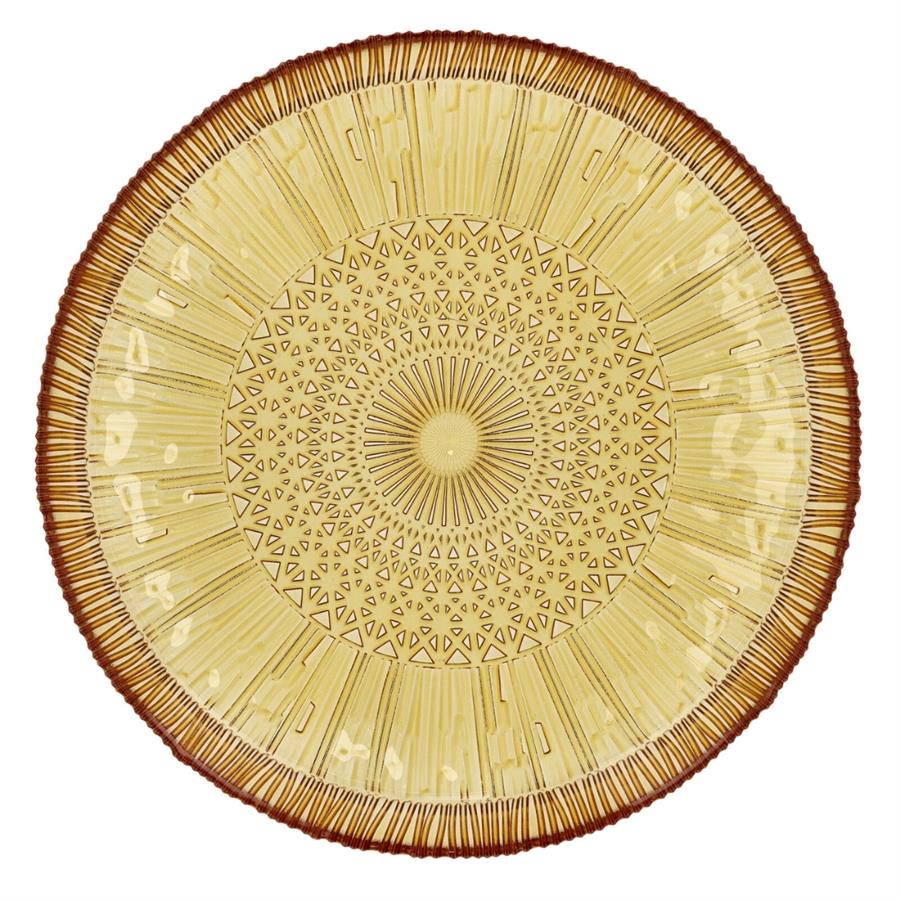 Kusintha Servis Tabağı Yuvarlak Amber 3 Cm - Çap:30 Cm