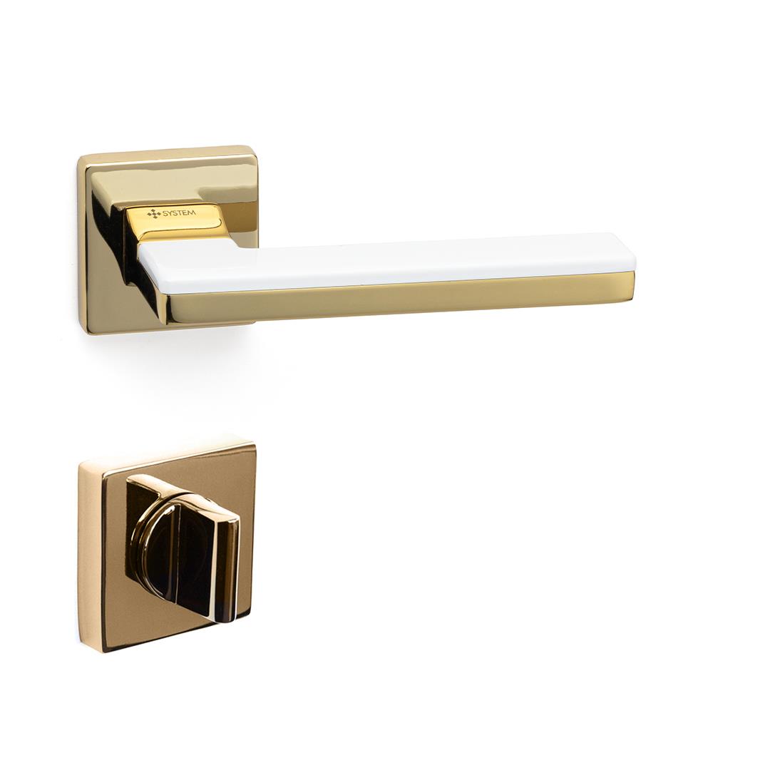 Larıssa Kapı Kolu Takımı Altın Beyaz Renk