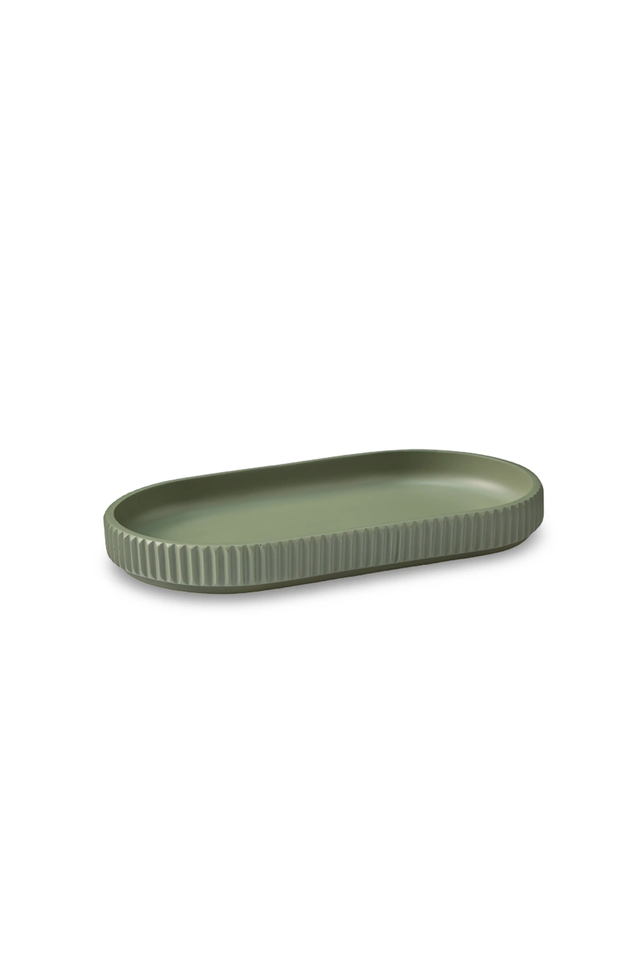 Lumi Kanallı Banyo Tepsisi - Olive Green