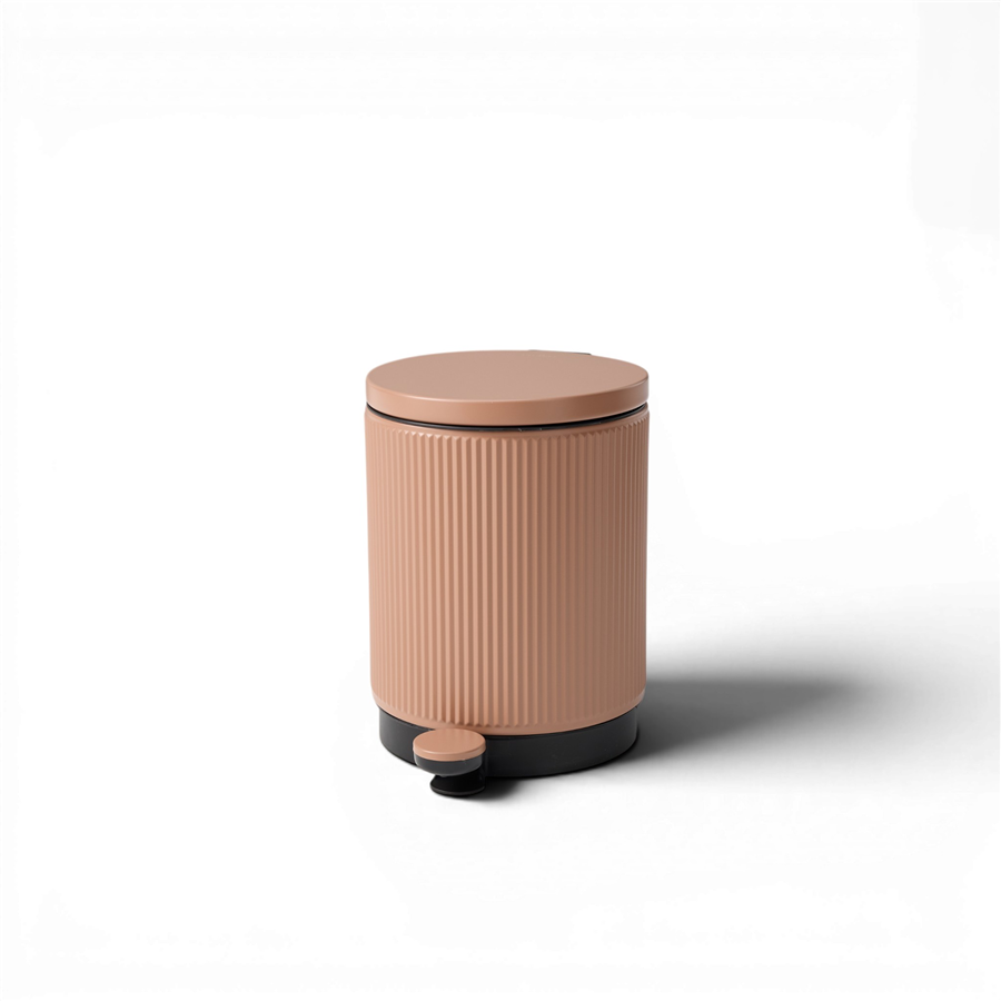 Lumi Kanallı Pedallı Çöp Kovası 5 L Terracotta