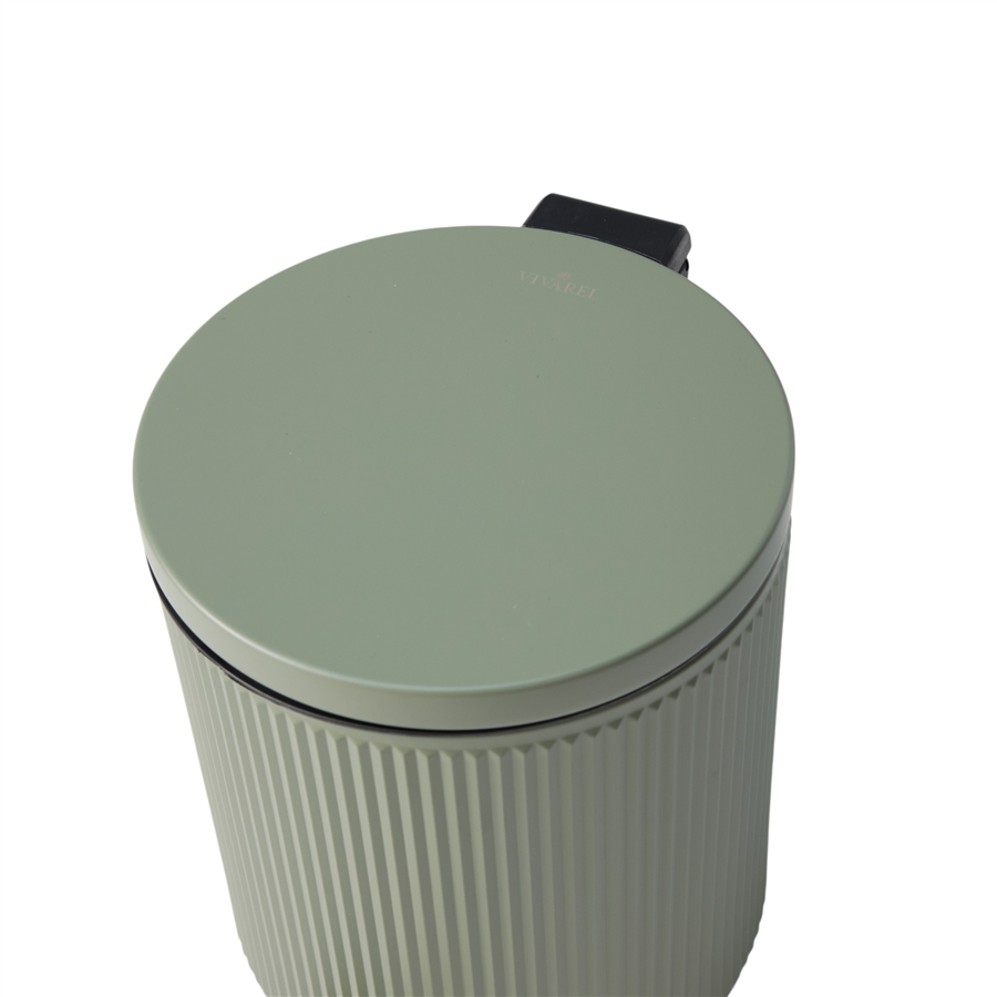 Lumi Kanallı Pedallı Çöp Kovası 5 L Zeytin Yeşili