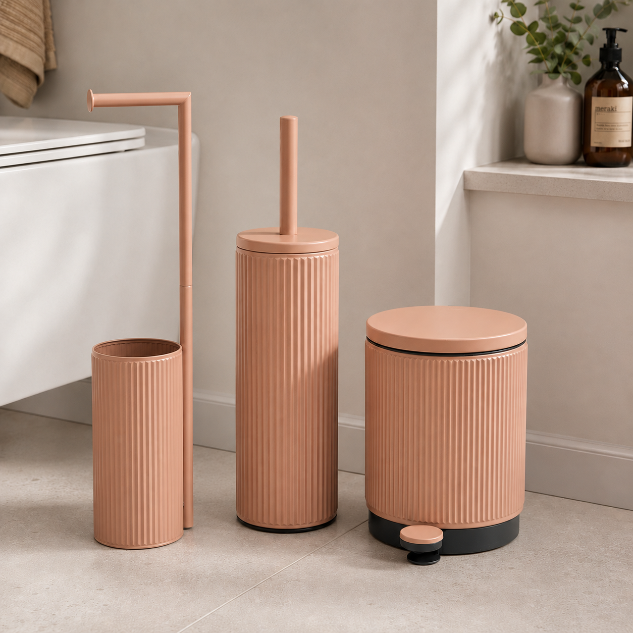 Lumi Yedek Hazneli Tuvalet Kağıtlığı - Terracotta