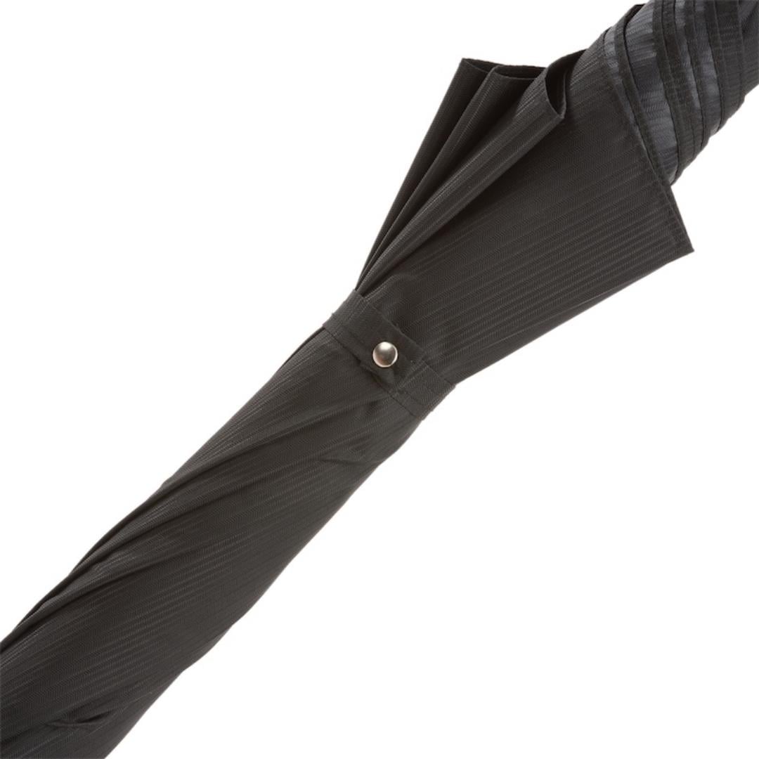 Mavi Taş Saplı Siyah Unisex Otomatik Şemsiye 95 cm