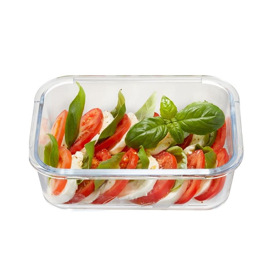 Mılo Gıda Saklama Kabı Dikdörtgen 1000 Ml Paslanmaz Çelik Kapaklı