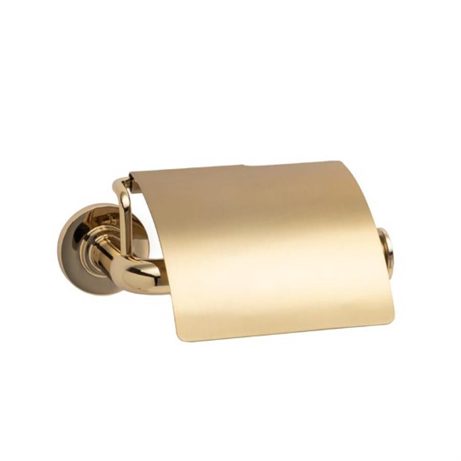 Nord Kapaklı Tuvalet Kağıtlığı Gold/Gold Branch Renk 69X121X155 Mm