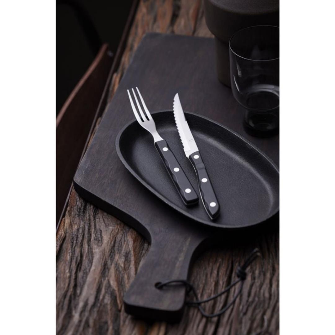 Old Farmer Black Steak Çatal, Bıçak Takımı 4 Parça - 18/8 Paslanmaz Çelik