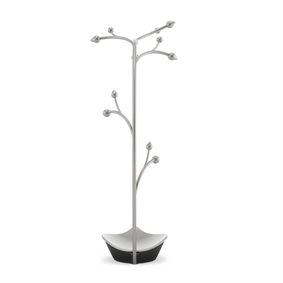 Orkide Takı Ağacı Gri Metal 36 Cm