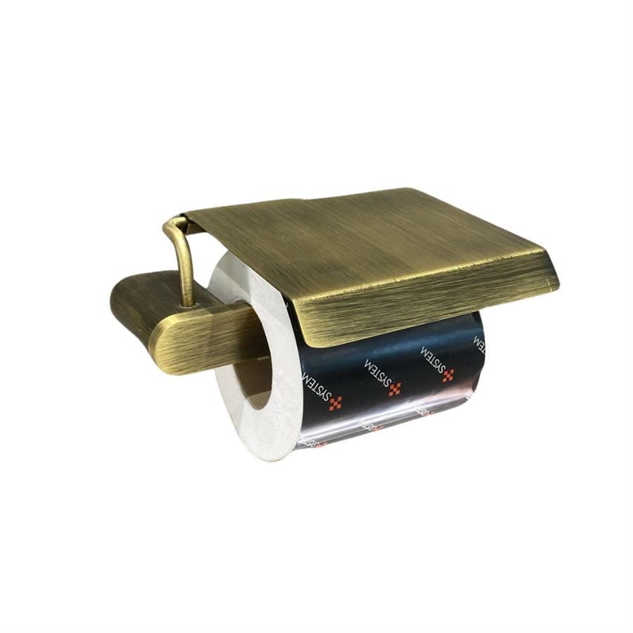 Ovalın Duvara Monte Kapaklı Tuvalet Kağıtlığı Antik 87x137x159 mm