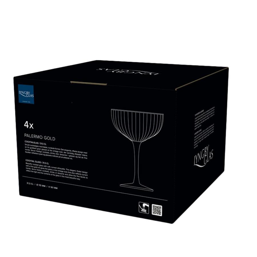 Palermo Gold Kokteyl Bardağı 4 Adet 31,5 Cl