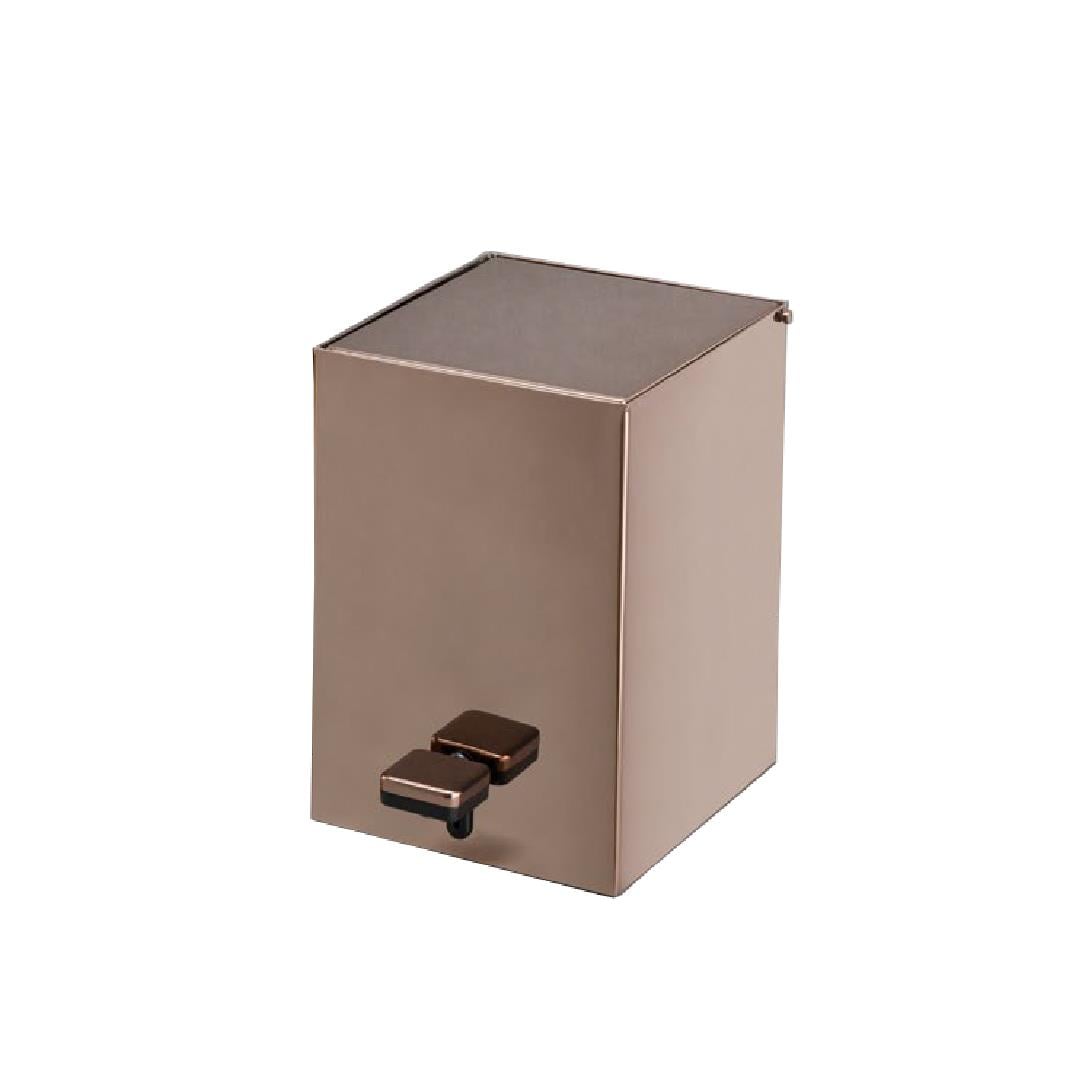 Pedallı Kare Çöp Kovası 3 Lt Rose 262x245x180 mm
