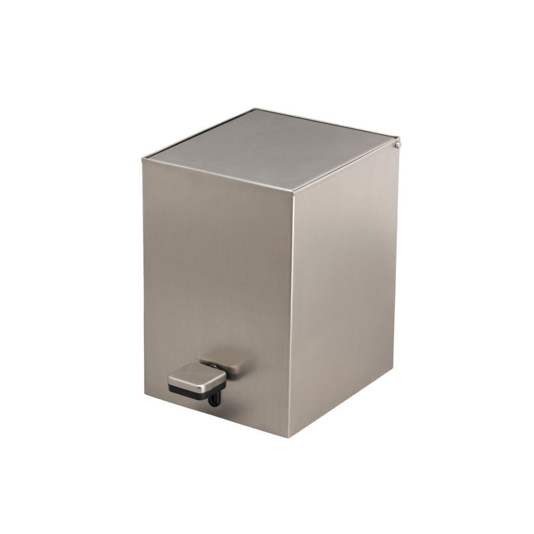Pedallı Kare Çöp Kovası 3 Lt Saten 262x245x180 mm