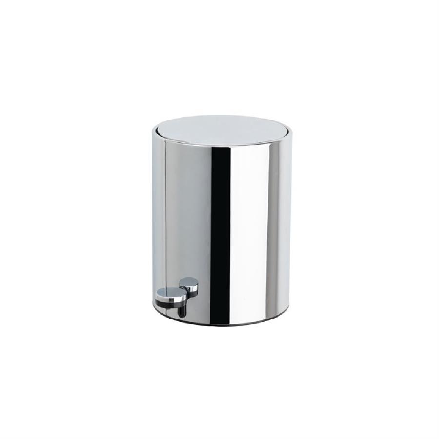 Pedallı Krom Çöp Kovası 3 Lt Krom Renk 265X203X203 Mm